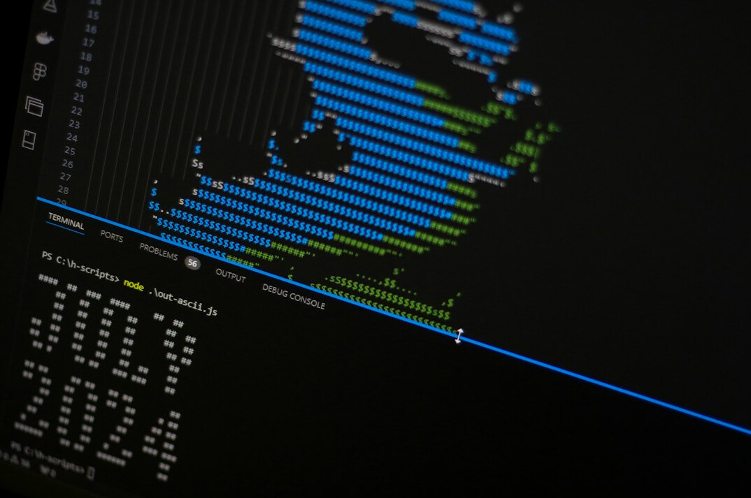 growth chart on screen